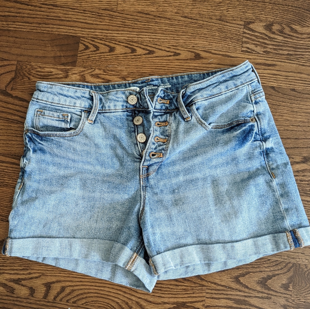 Old Navy button front high rise shorts